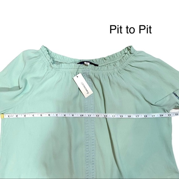 Francesca’s Quinn Peasant Embroidered Blouse Size Medium - Picture 6 of 12